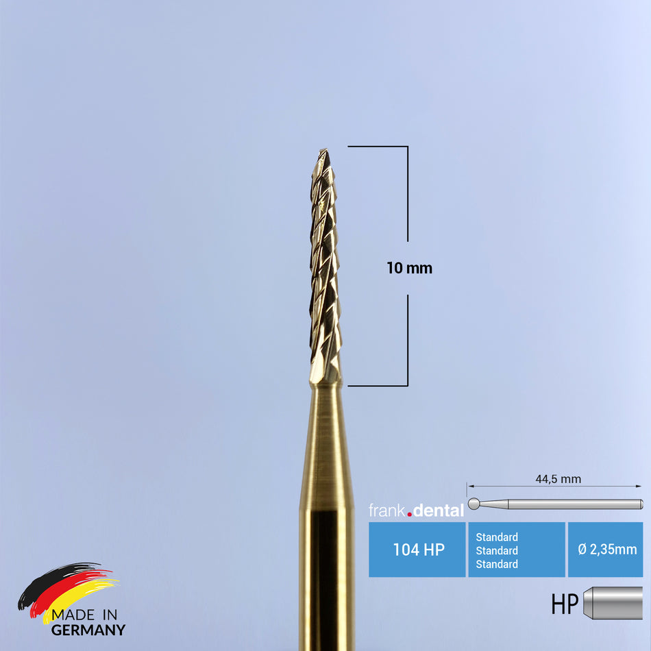 Titanium Coated Carbide Lindemann Bone Cutter - 162A  HP