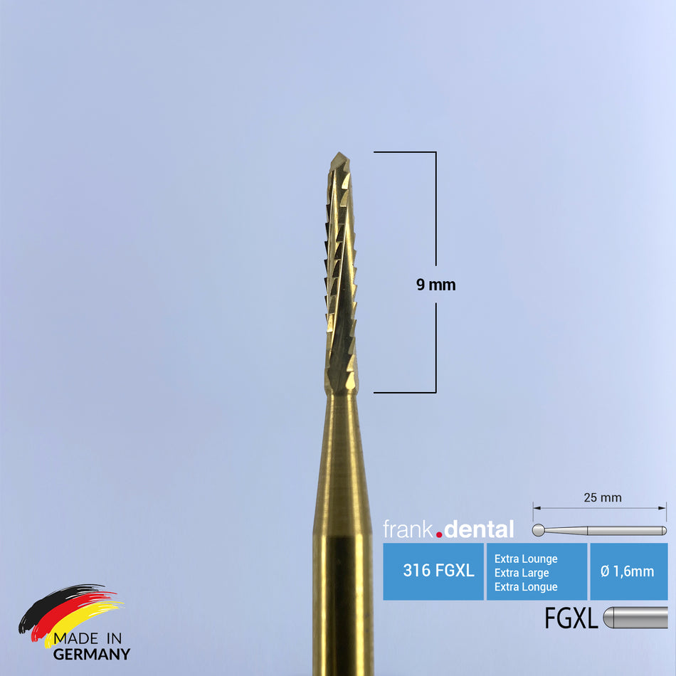 Titanium Coated Carbide Lindemann Bone Cutter - 162