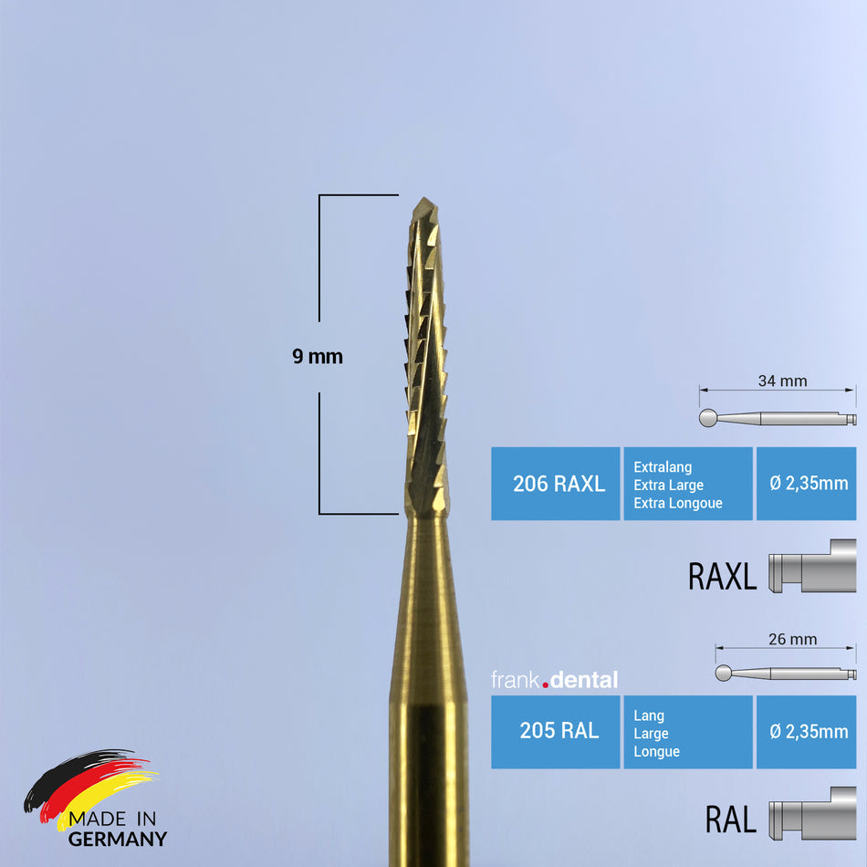 Titanium Coated Carbide Lindemann Bone Cutter  - 162 RA