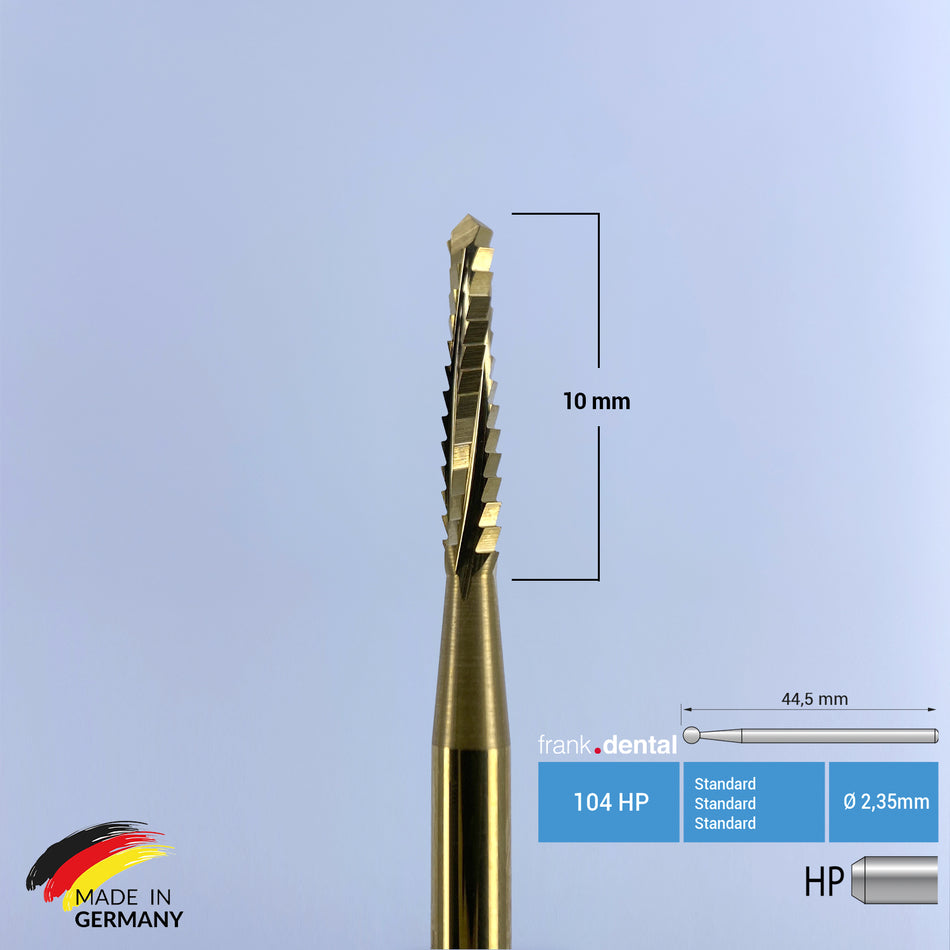 Titanium Coated Carbide Lindemann Bone Cutter - 167 HP