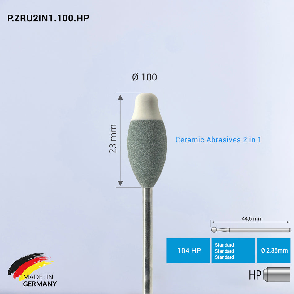 Ceramic Abrasive Trimmer for Zirconium 2in1 - Green State Zirconia