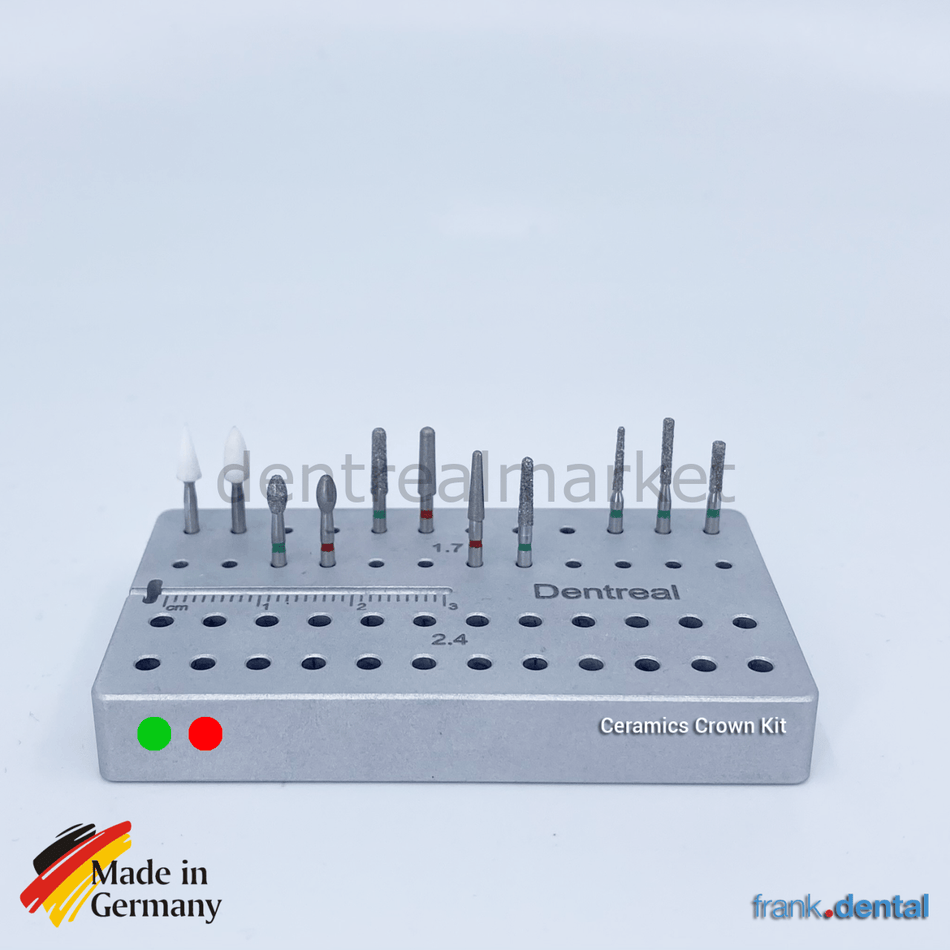 Frank Dental - FD.4573 - Ceramic Porcelain Crown Set - Dental Natural Diamond Bur