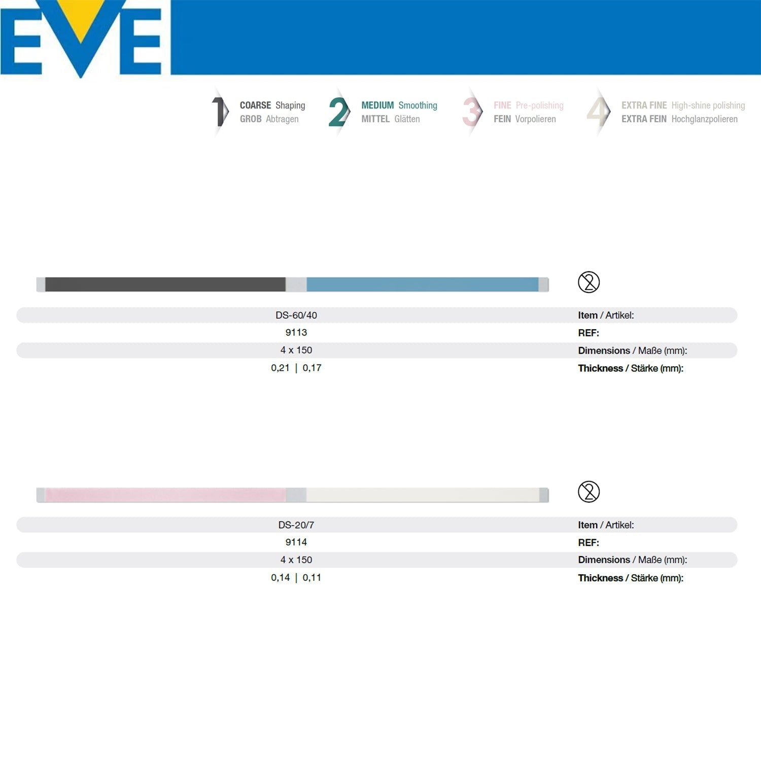 Eve Technik - Flexistrips - Dia Composite Interface Sanding Kit