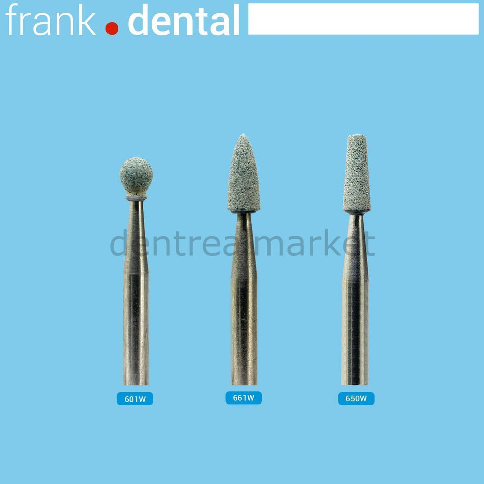 Frank Dental - Green Stone Polishing Burs - 5 pcs Finish Ceramics