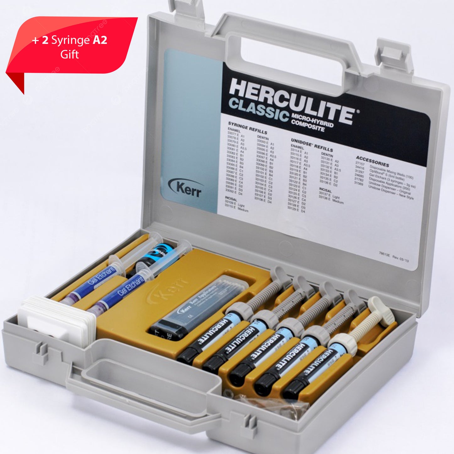 Herculite Classic Micro Hibrit Composite Standart Set + 2 Syringe A2 Gift