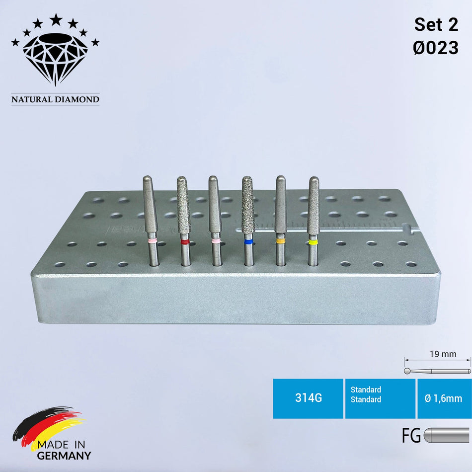 Frank Dental - Intraoral Zircon Bur Kit of 6 - ZR2356