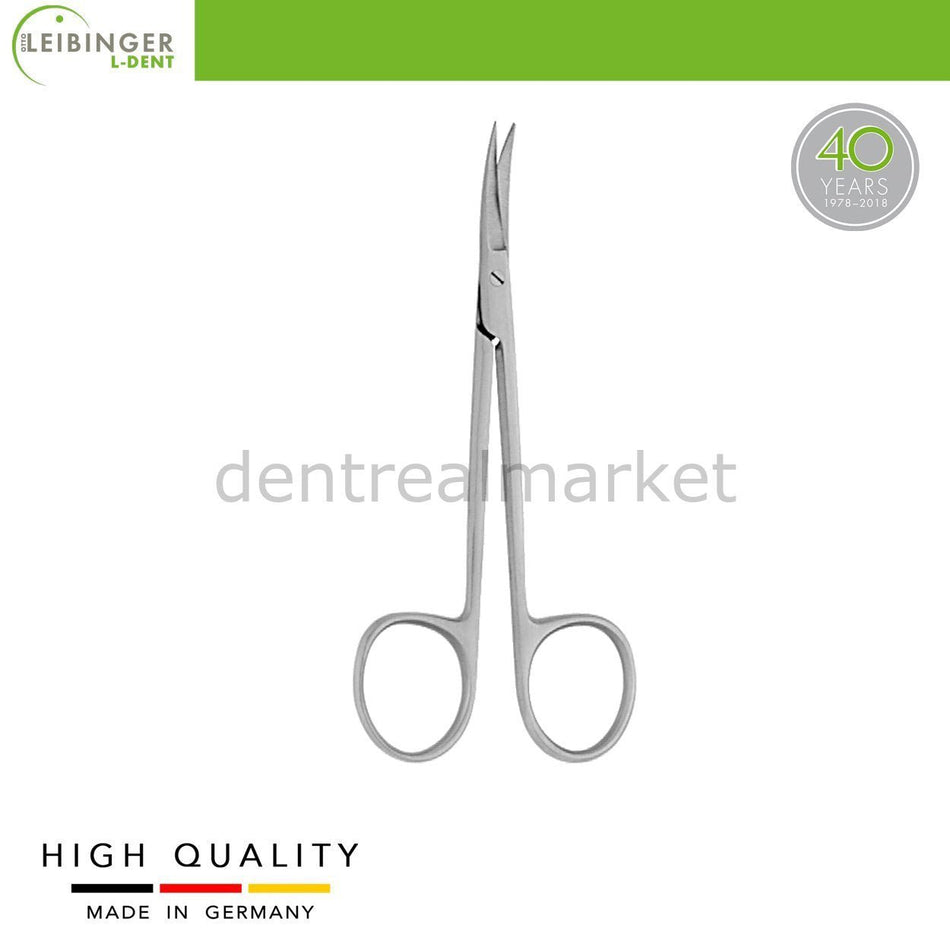 Leibinger - Iris Surgical Scissors - Stainless Steel - Curved - 11.5 cm