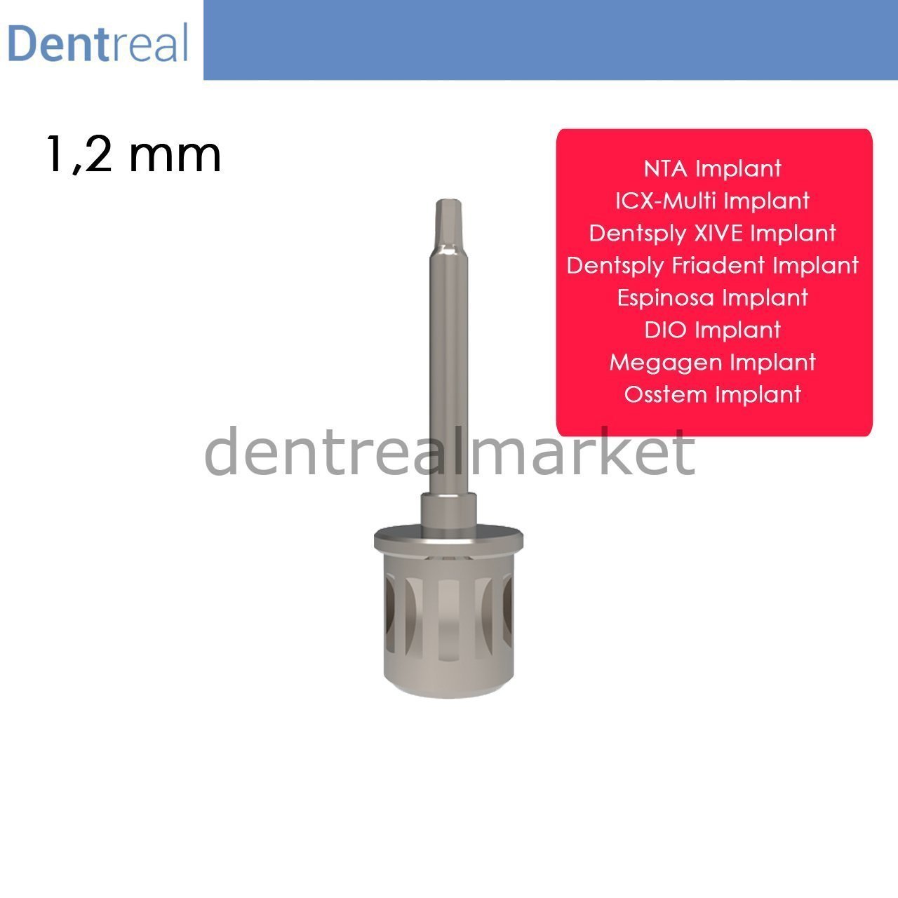 Dentreal - Screwdriver for Dio Implant - 1,20 mm Hex Driver