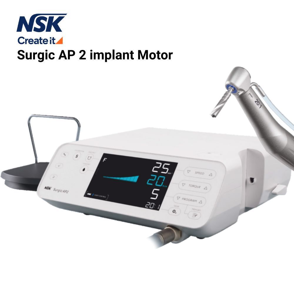 Nsk - Surgic AP2 Physiodispenser Implant Motor & 20:1 Implant Contra - Angle