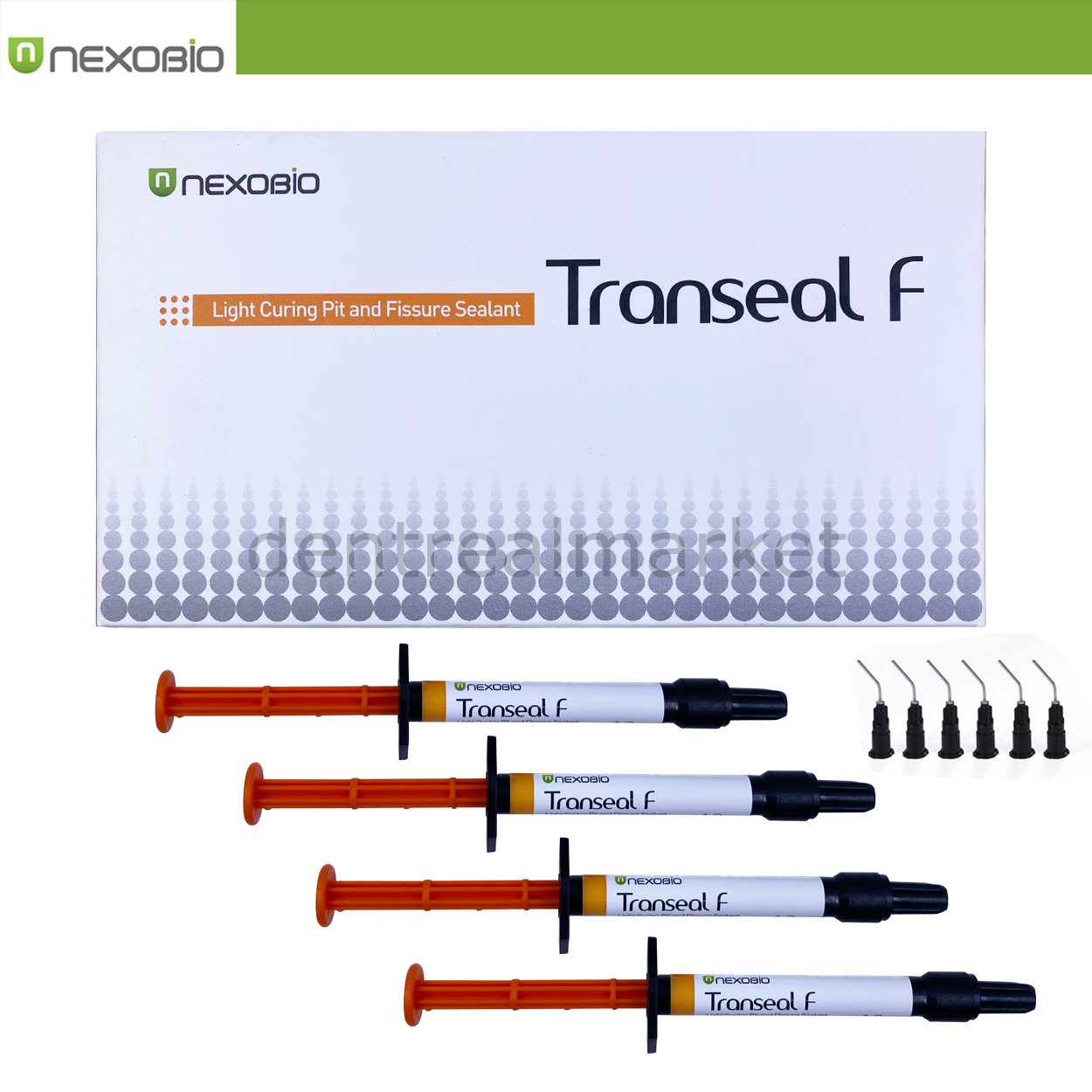 Nexobio - TranSeal F Fissure Sealant - Light Curing Pit - 4*1.2 ml