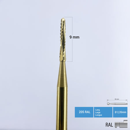 DentrealStore - Frank Dental Titanium Coated Carbide Lindemann Bone Cutter - 162 RA