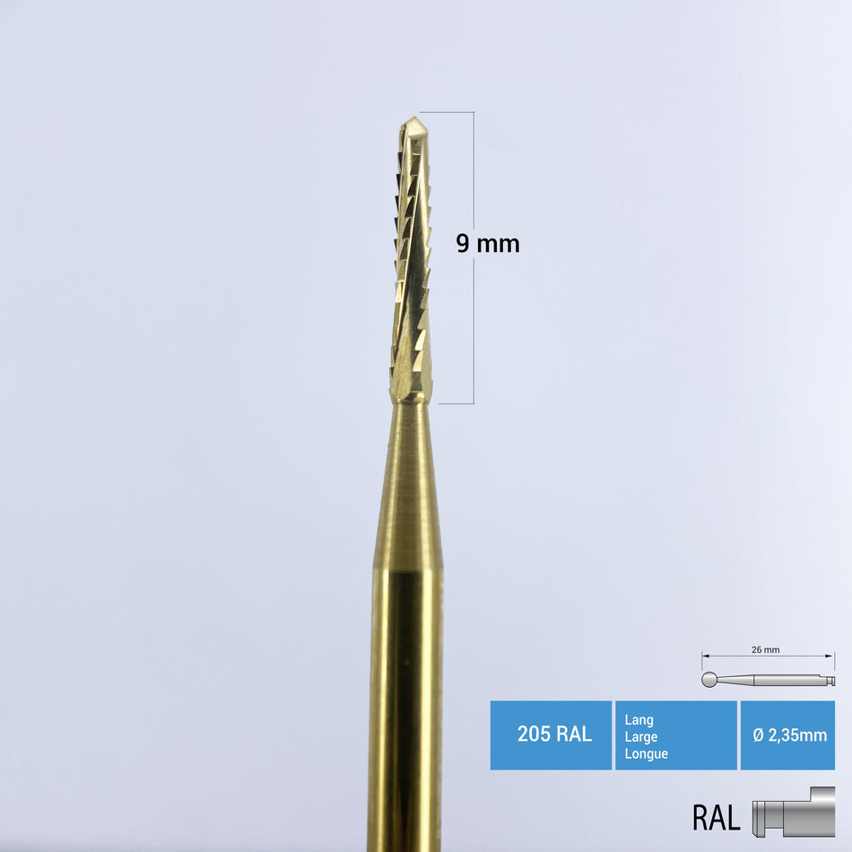 DentrealStore - Frank Dental Titanium Coated Carbide Lindemann Bone Cutter - 162 RA