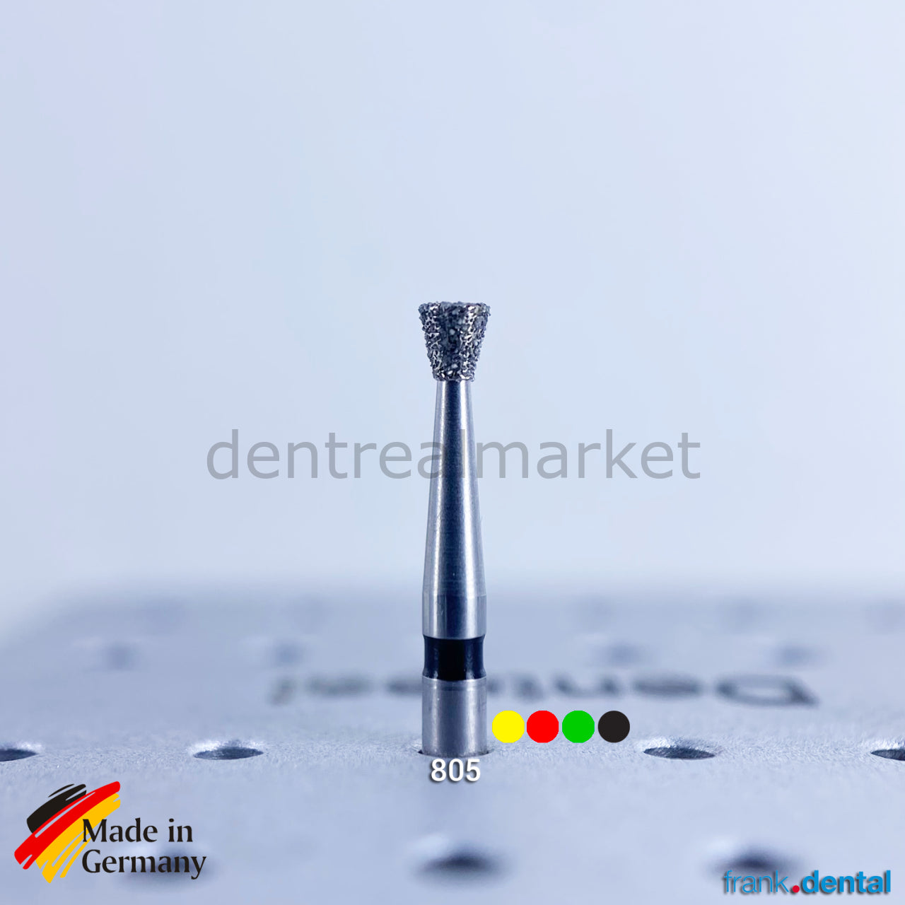 Dental Natural Diamond Bur - 805 - Inverted Cone Dental Burs - For Turbine - 5 Pcs