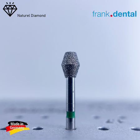 DentrealStore - Frank Dental Dental Natural Diamond Bur - 811 Barrel Dental Burs - For Turbine - 5 Pcs