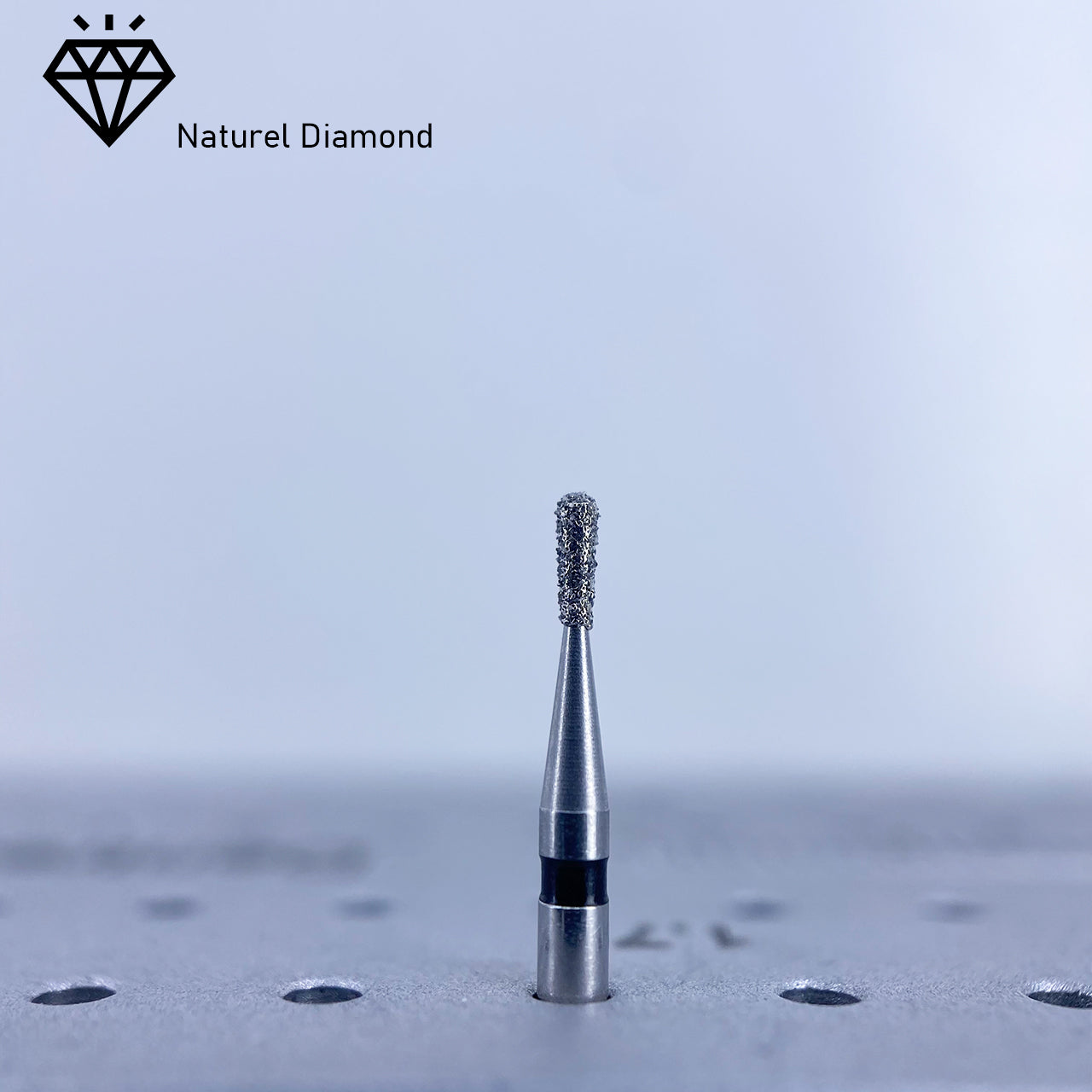 Dental Natural Diamond Bur - 830 Pear Dental Burs  - For Turbine - 5 Pcs