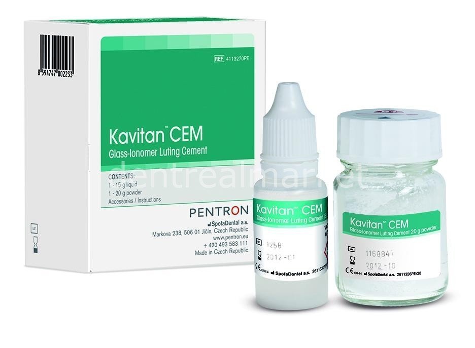 Kavitan Cem Glass-Ionomer Luting Cement Kit - 100 pcs