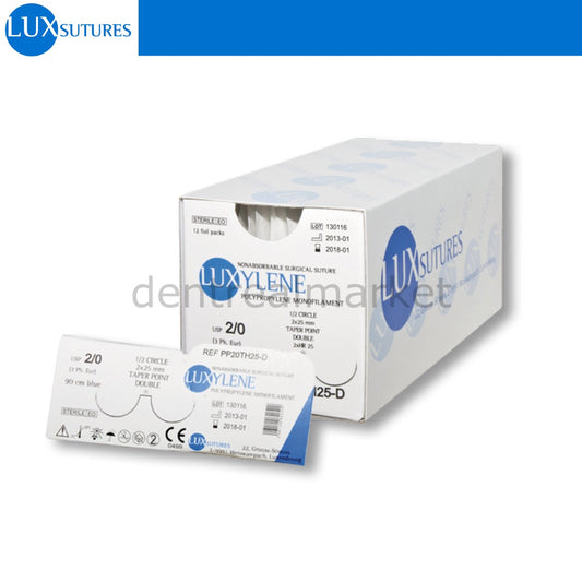 Luxylene Polypropylene Surgical Suture - Reverse Cutting Needle - 2 Box