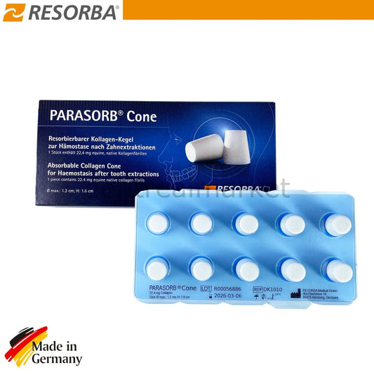 Parasorb Collagene Cone - Absorbable Collagen Cone 10 pcs