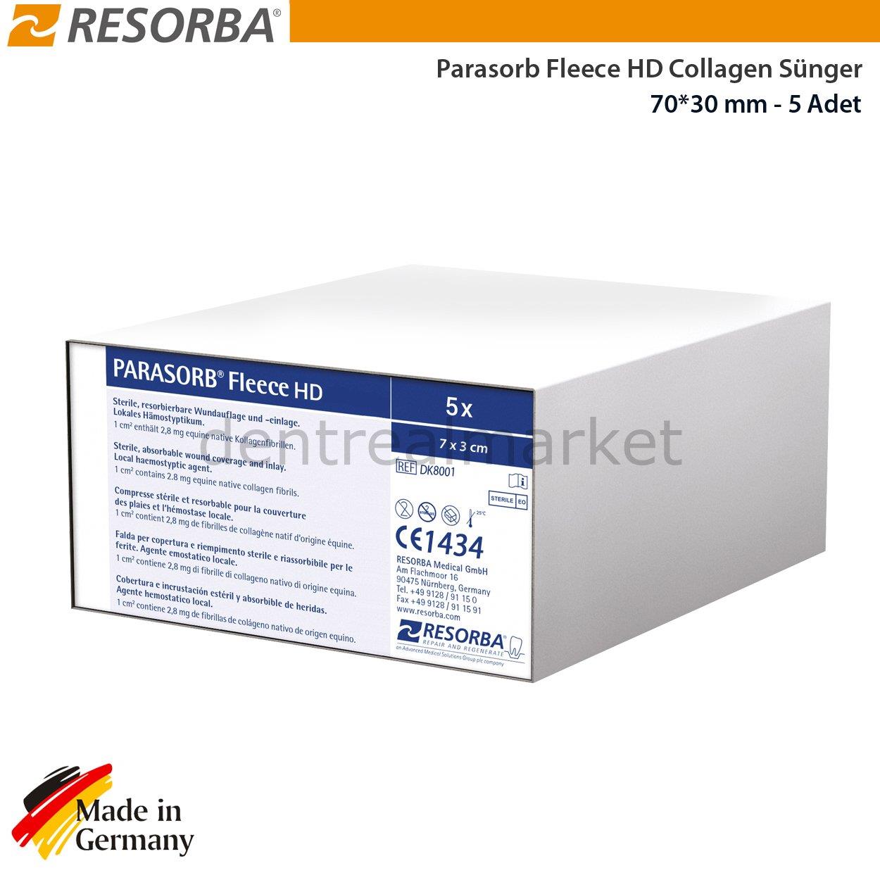 Parasorb Fleece HD Collagen Sponges - 70*30 mm