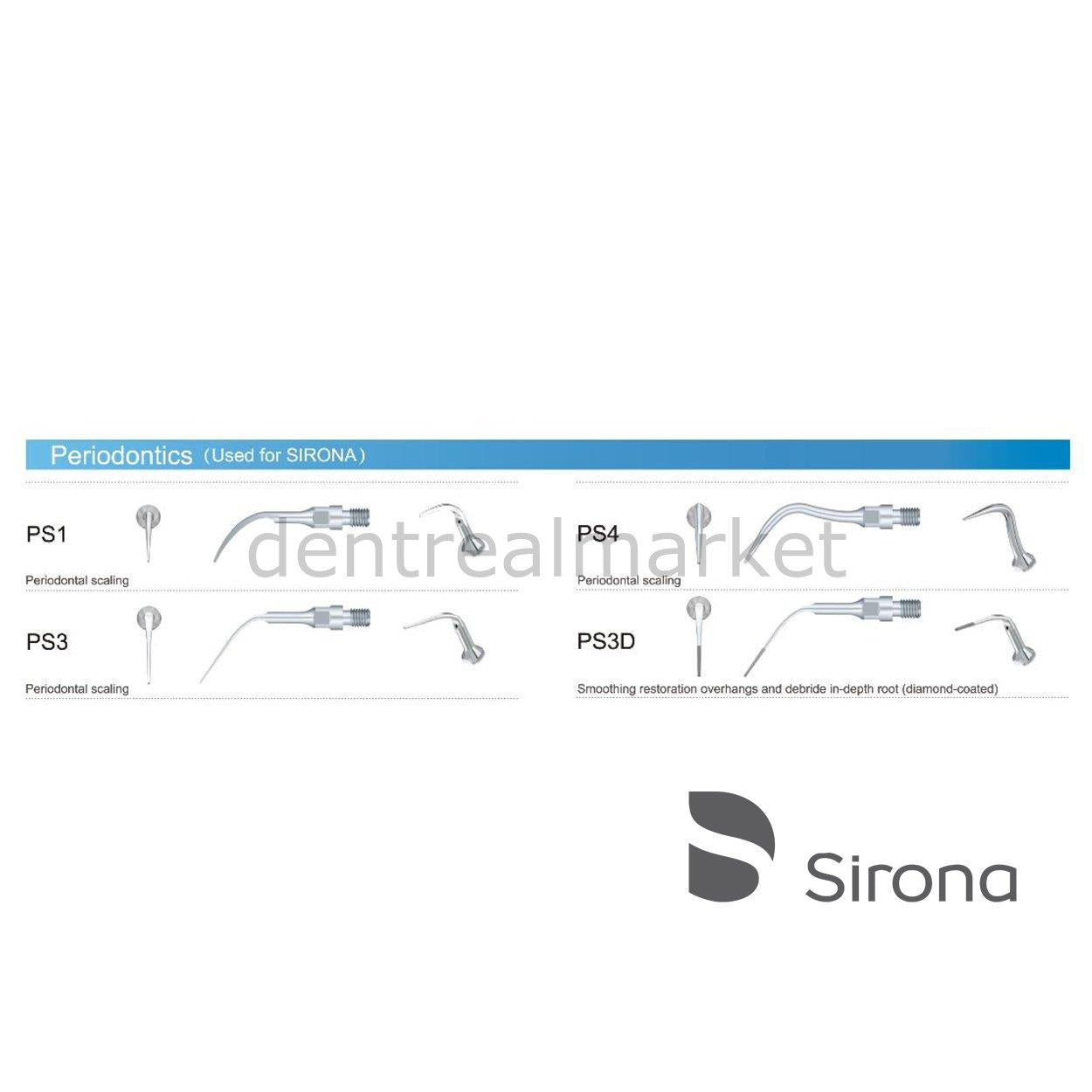 Periodontic Tips for Sirona - Scaler Tips for Sirona