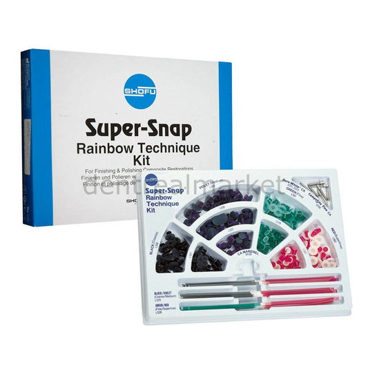 Super Snap Rainbow Composite Polishing and Finishing Disc Set- 180 pcs