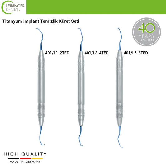 Titanium Curette - Implant Cleaning Curette Set