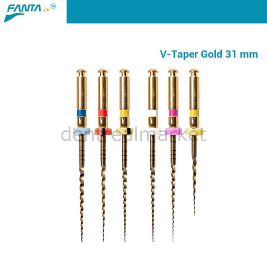V-Taper Gold Protaper - Niti Rotary Root File - 31 mm Assortment